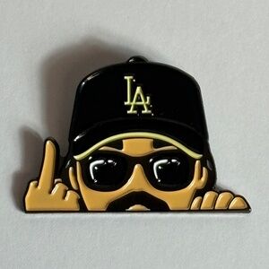 LA Dodgers Middle Finger Hat Pin Fitted New Era Hats Pins Los Angeles